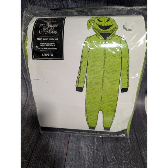 Disney Nightmare Before Christmas Oogie Boogie Costume Union Suit Pajamas - L - Picture 1 of 7